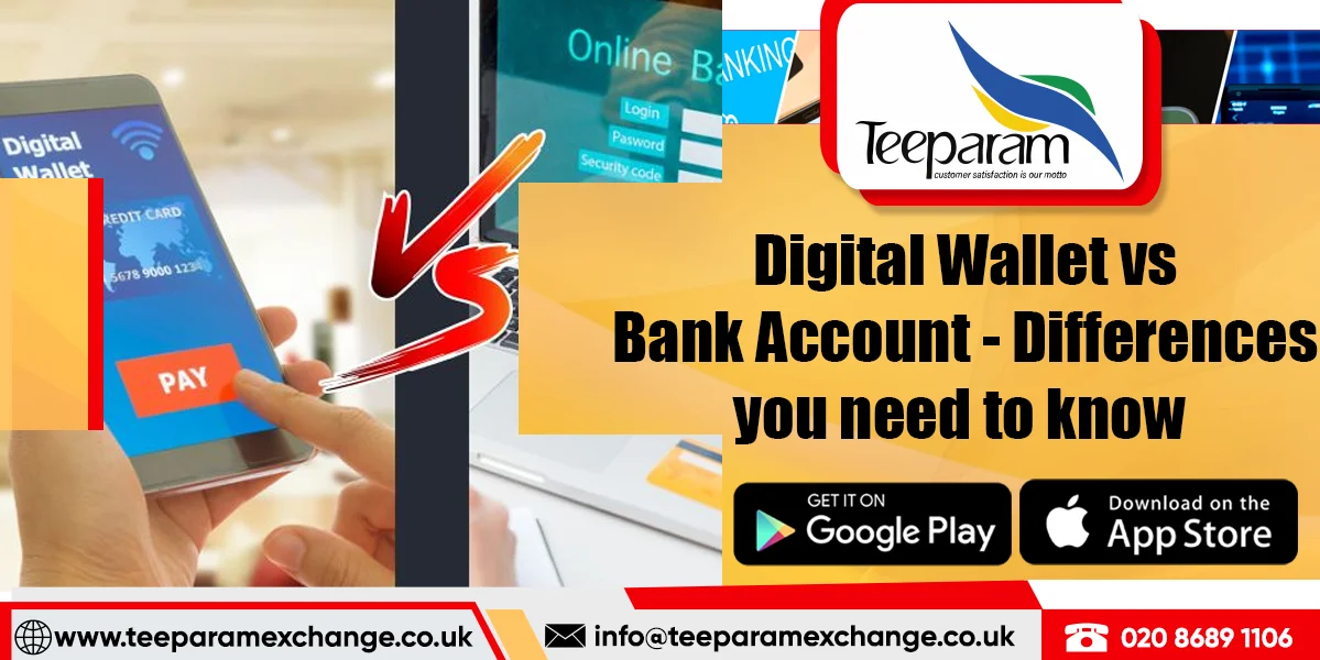 Digital Wallet vs Bank Account - Differences you need to know