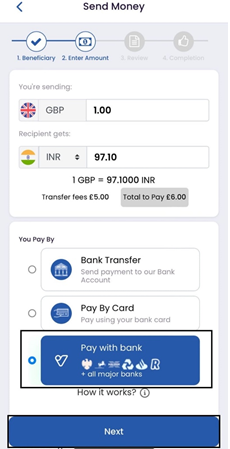 Select Payment Type